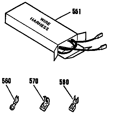 Kenmore 9114553590 wire harness and components diagram
