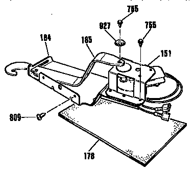 Kenmore 9114553590 door lock section diagram