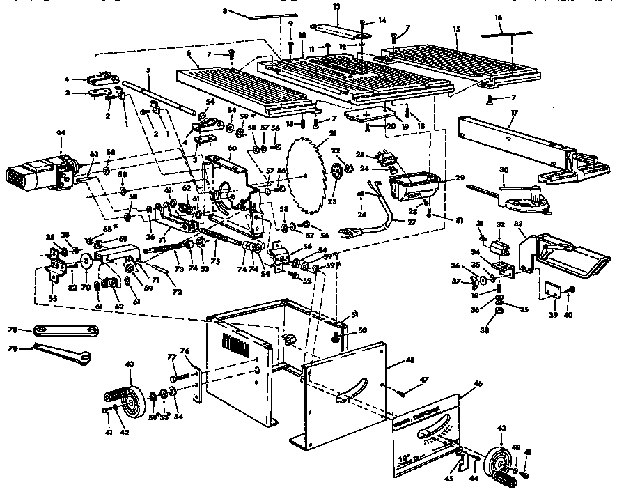 Craftsman 113221720 unit diagram