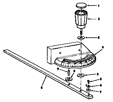 Craftsman 113221720 miter gauge assembly diagram
