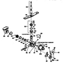 Kenmore 363GSD500P-49WA motor-pump mechanism diagram
