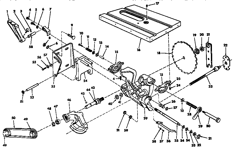 Craftsman 113298722 motor base assembly diagram