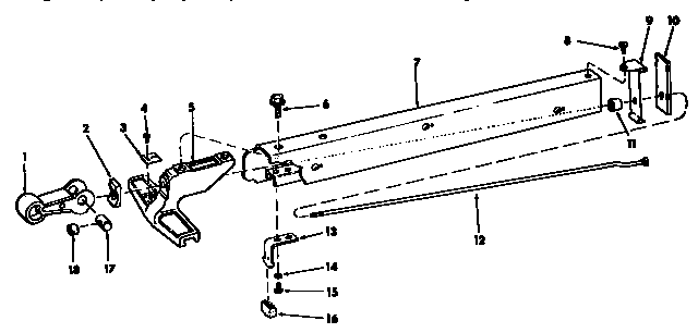 Craftsman 113298722 rip fence assembly diagram