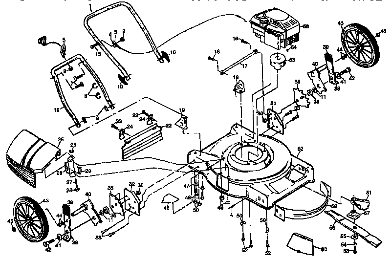 Craftsman 917378570 lawn mower diagram