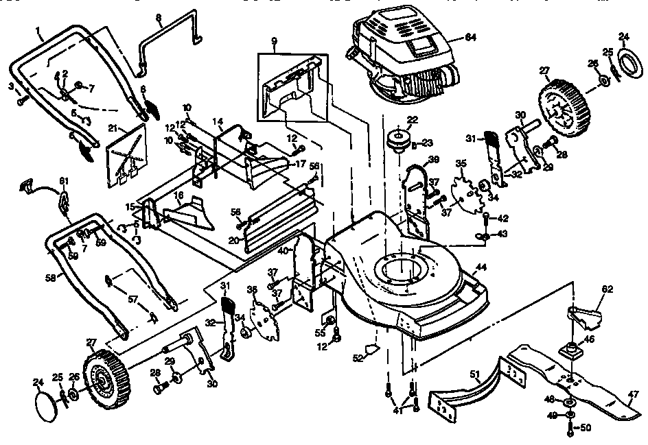 Craftsman 917373682 main frame diagram