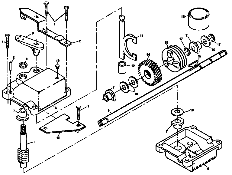 Craftsman 917373821 gear case assembly diagram
