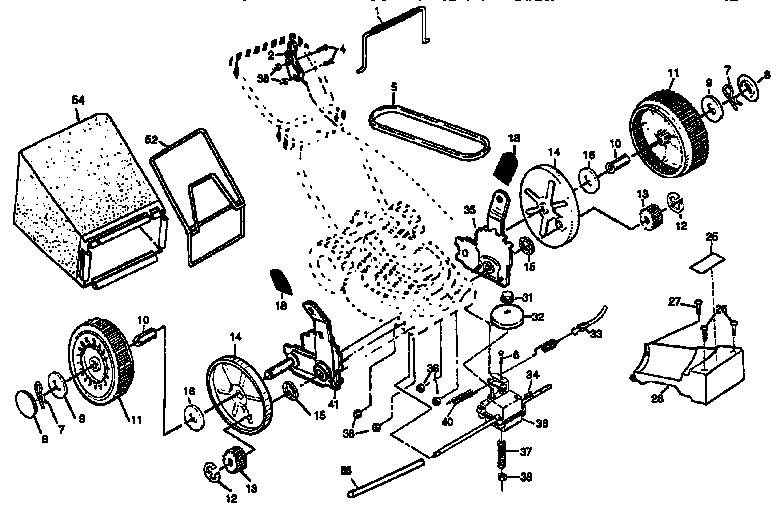 Craftsman 917373781 22" rotary lawn mower diagram