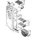 Kenmore 1069545510 freezer liner parts diagram