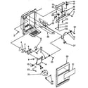 Kenmore 1069545510 dispenser front parts diagram