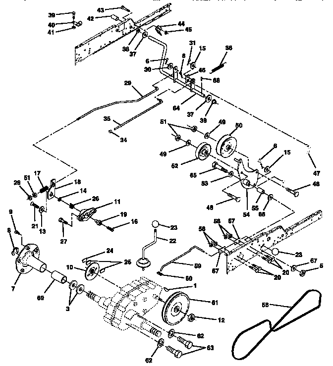 Craftsman 917257710 ground drive diagram