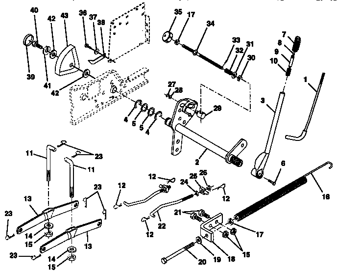 Craftsman 917257710 lift assembly diagram