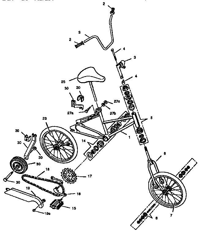 Sears 502459460 girl's 16" parkcycle diagram