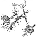 Murray 4-5231X1 girl's 20" bmx diagram