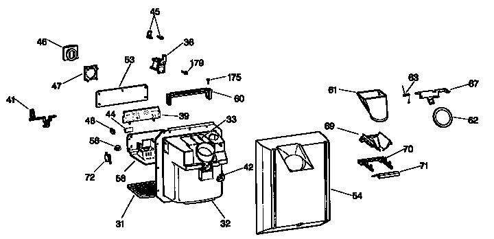 Kenmore 3639532781 dispenser diagram