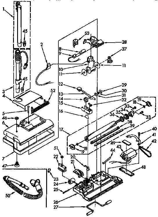Kenmore 1165491190 power mate parts diagram
