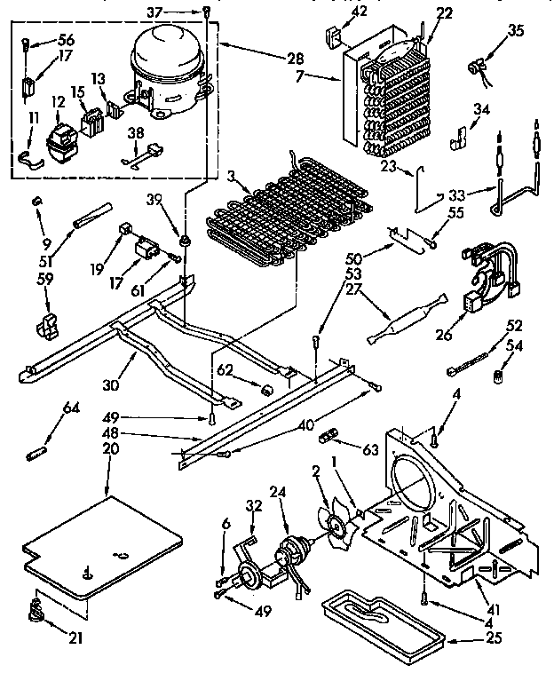 Kenmore 1069545720 unit parts diagram