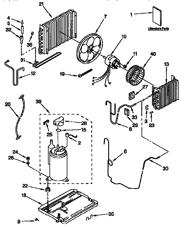 Kenmore 1068790518 unit parts diagram
