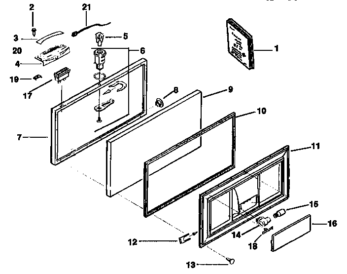Kenmore 2539133582 lid parts diagram