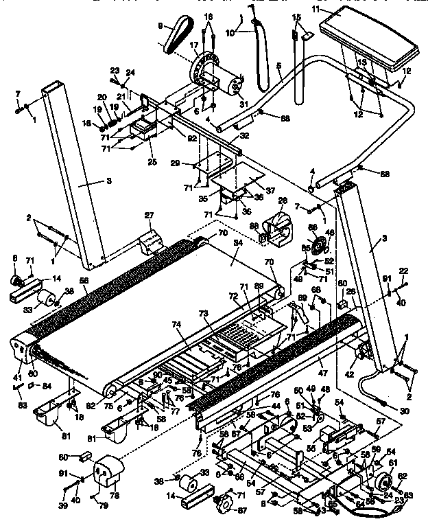 Proform PF990031 unit parts diagram