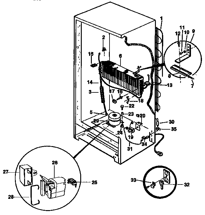 Kenmore 2539235783 unit parts diagram