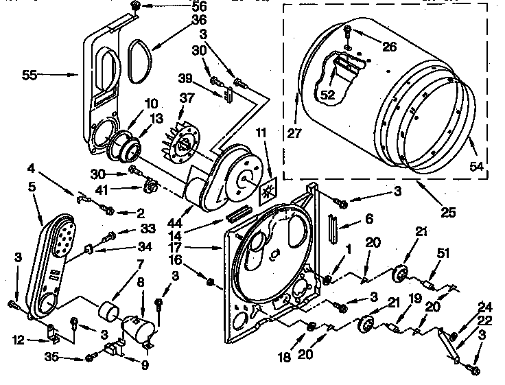 Kenmore 11097564800 bulkhead parts diagram