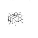 Kenmore 9116108912 oven door section diagram