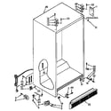 Kenmore 1069532811 cabinet parts diagram