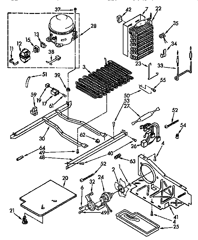Kenmore 1069532811 unit parts diagram