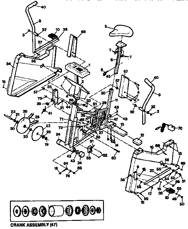 Proform PF760030 unit parts diagram