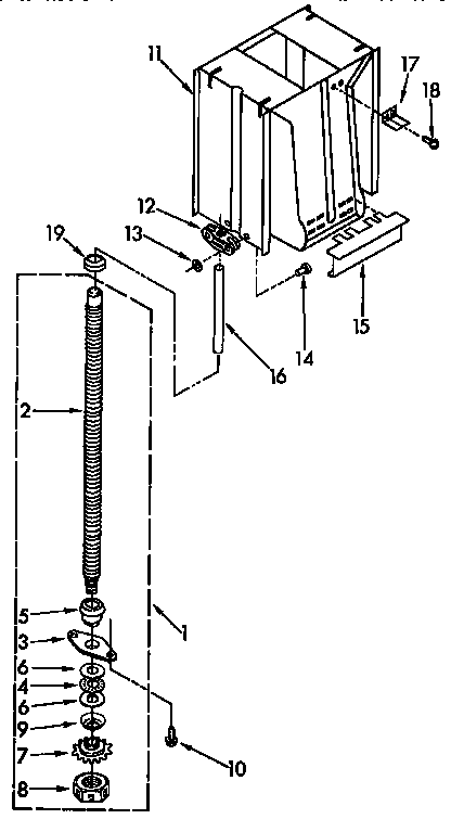 Kenmore 6651350593 powerscrew and ram parts diagram