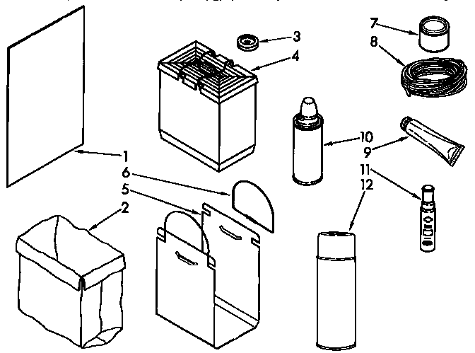 Kenmore 6651350593 accessory parts diagram