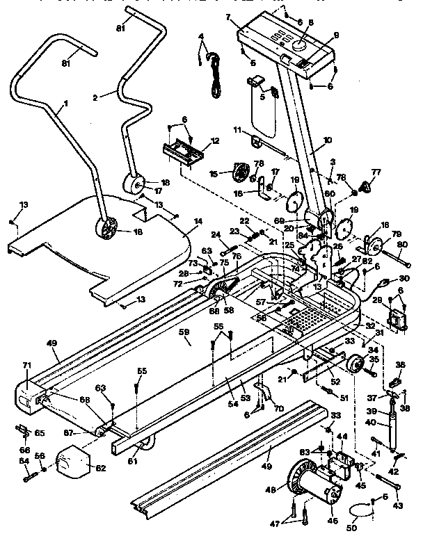 Proform DR705024 unit parts diagram