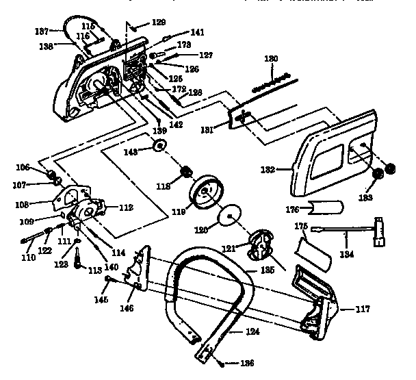 Craftsman 358356332 handle assembly diagram