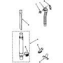 Kenmore 1163481290 hose and attachment parts diagram