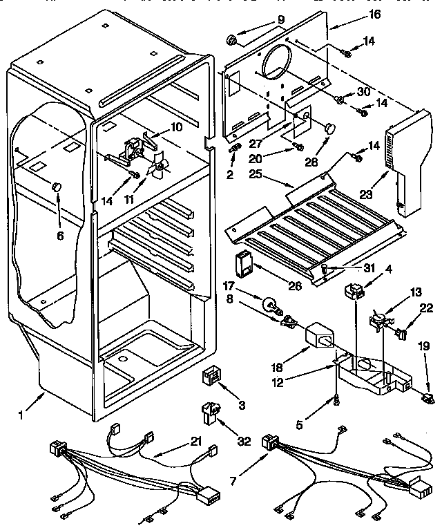 Kenmore 1069334381 liner parts diagram