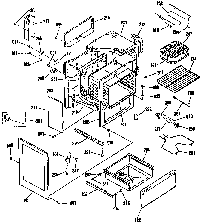Kenmore 9119382893 body section diagram