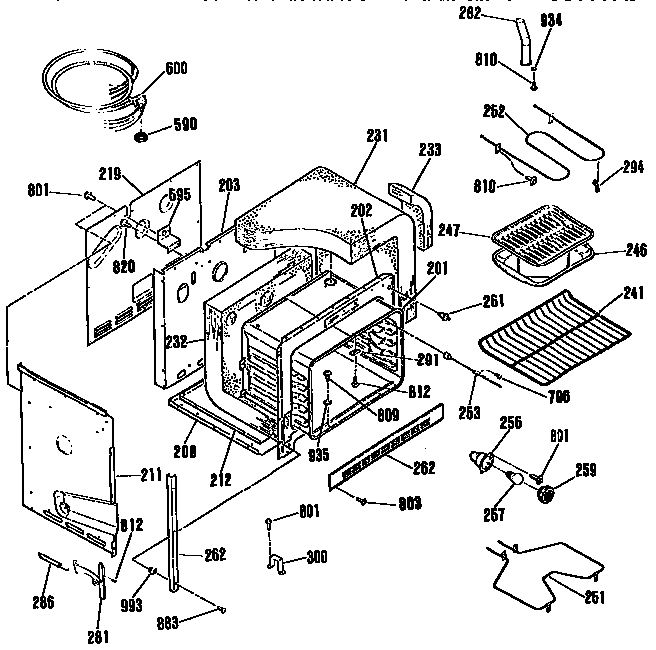 Kenmore 9114553591 body section diagram