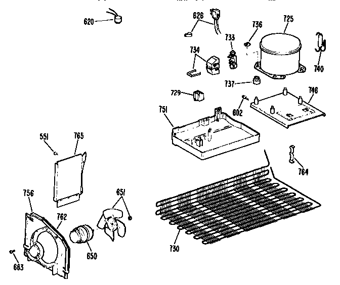 Kenmore 3639636561 unit parts diagram