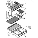 Kenmore 1069730281 shelf parts diagram