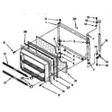 Kenmore 1069730281 freezer door parts diagram
