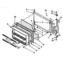 Kenmore 1069638861 freezer door parts diagram
