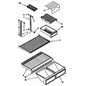 Kenmore 1069638211 shelf parts diagram
