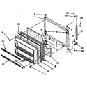 Kenmore 1069638211 freezer door parts diagram