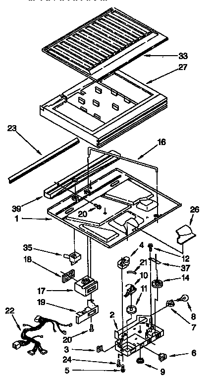 Kenmore 1069730611 compartment separator parts diagram