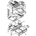 Kenmore 1069730611 shelf parts diagram