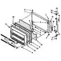 Kenmore 1069730611 freezer door parts diagram