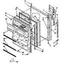 Kenmore 1069730611 refrigerator door parts diagram