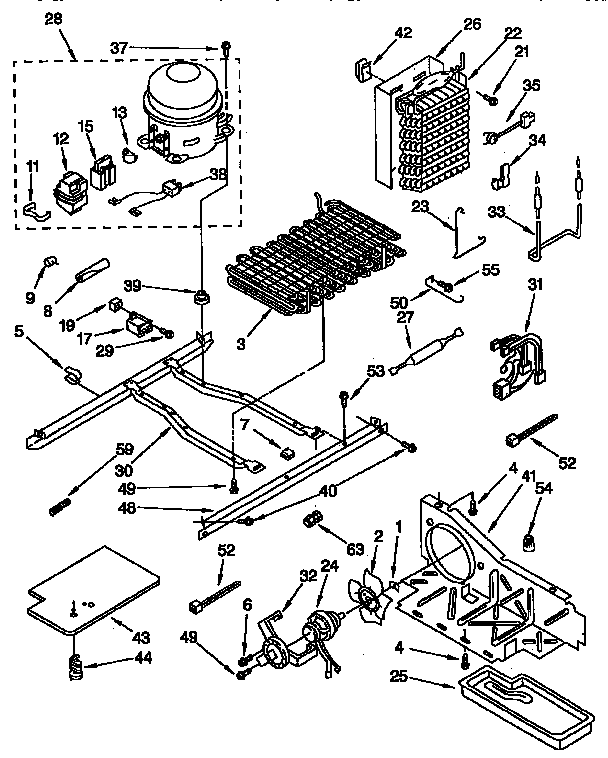 Kenmore 1069547620 unit parts diagram