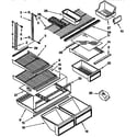 Kenmore 1069638321 shelf parts diagram