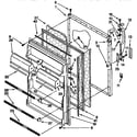 Kenmore 1069638321 refrigerator door parts diagram
